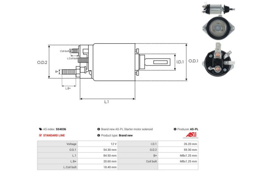 Interruptor de solenoide, motor de arranque, Imagen 4