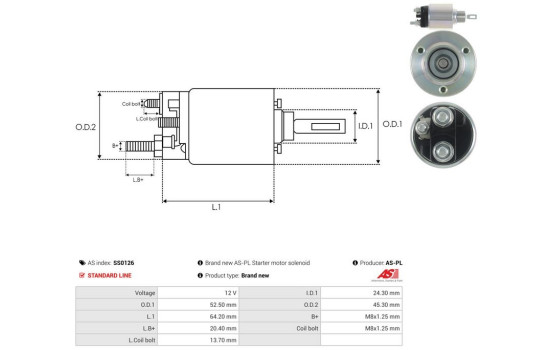 Interruptor de solenoide, motor de arranque, Imagen 4