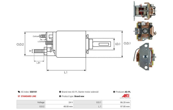 Interruptor de solenoide, motor de arranque, Imagen 4