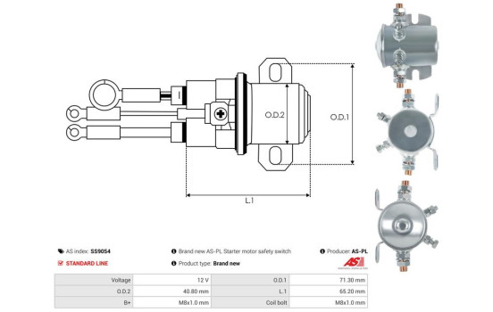 Interruptor de solenoide, motor de arranque, Imagen 4