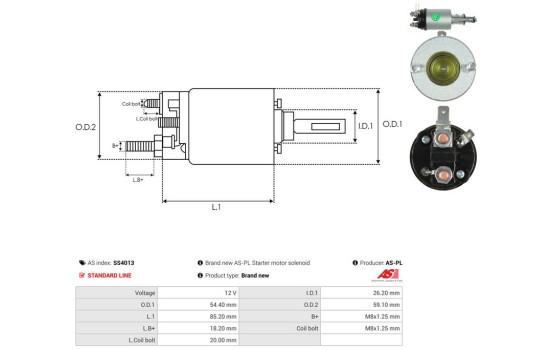 Interruptor de solenoide, motor de arranque, Imagen 4