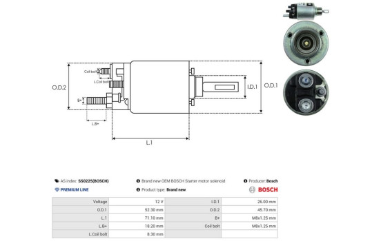 Interruptor de solenoide, motor de arranque, Imagen 4