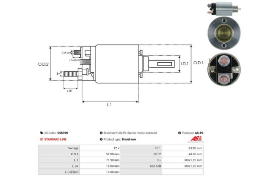 Interruptor de solenoide, motor de arranque, Imagen 4