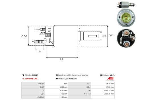 Interruptor de solenoide, motor de arranque, Imagen 4