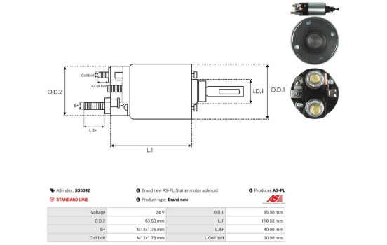 Interruptor de solenoide, motor de arranque, Imagen 4
