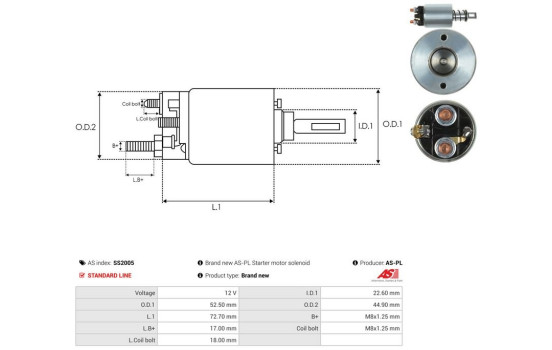 Interruptor de solenoide, motor de arranque, Imagen 4