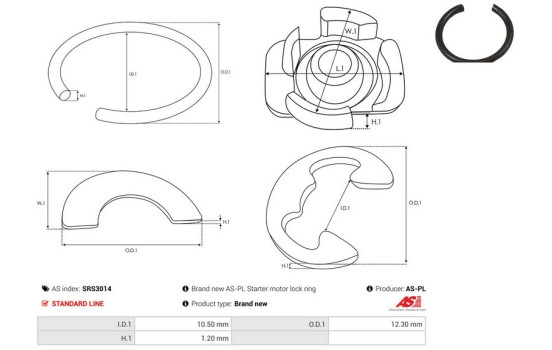 Kit de reparación, motor de arranque, Imagen 2