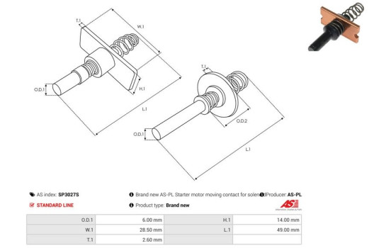 Kit de reparación, motor de arranque, Imagen 2