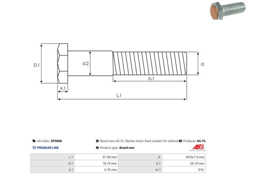 Kit de reparación, motor de arranque, Imagen 2