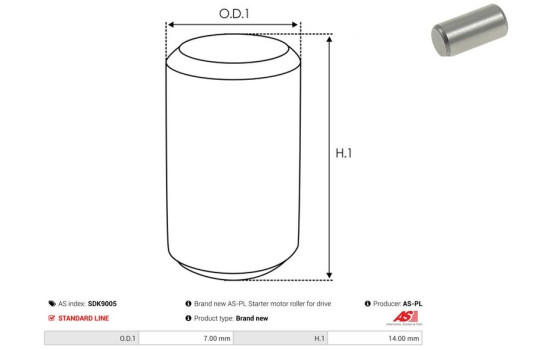 Kit de reparación, motor de arranque, Imagen 2