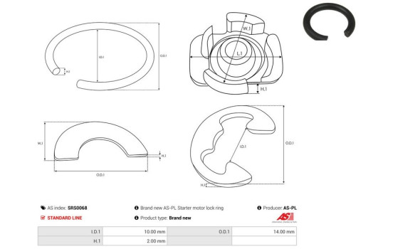 Kit de reparación, motor de arranque, Imagen 2