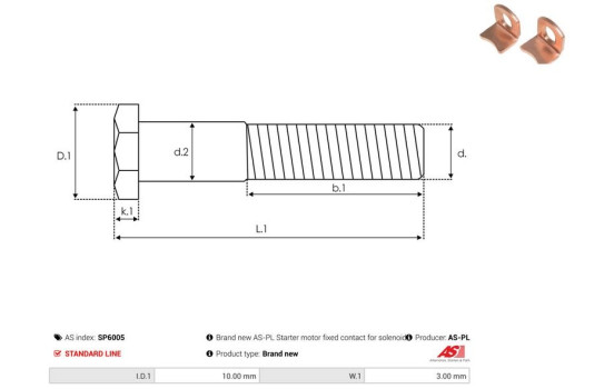 Kit de reparación, motor de arranque, Imagen 2