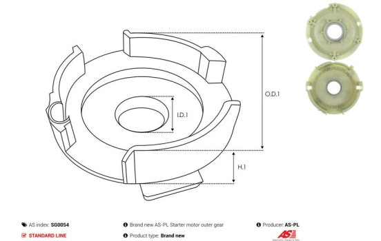 Kit de reparación, motor de arranque, Imagen 4