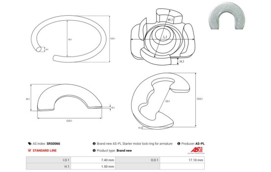 Kit de reparación, motor de arranque, Imagen 2