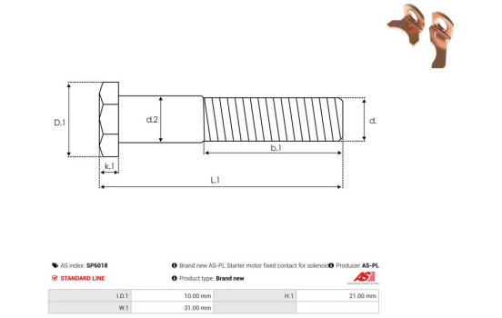 Kit de reparación, motor de arranque, Imagen 2