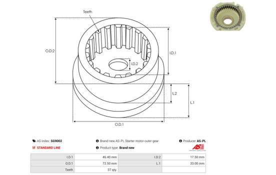 Kit de reparación, motor de arranque, Imagen 2