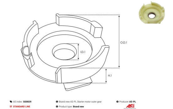 Kit de reparación, motor de arranque, Imagen 3