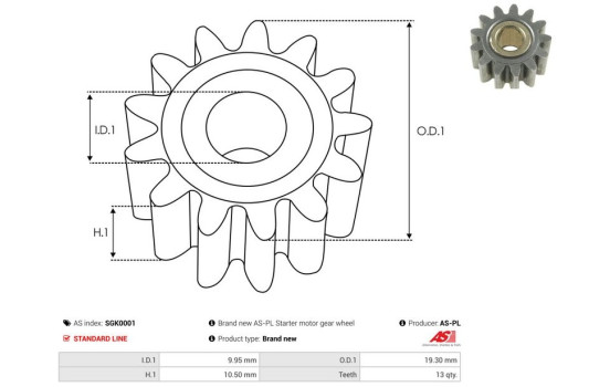 Kit de reparación, motor de arranque, Imagen 2