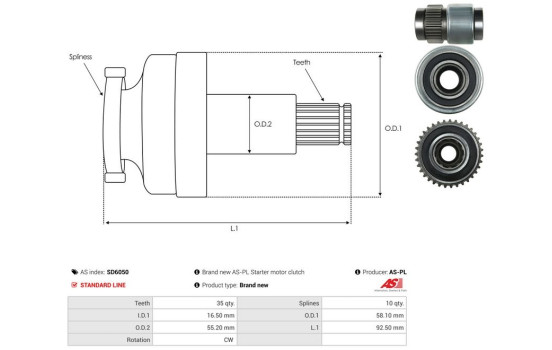 Piñón, motor de arranque, Imagen 4