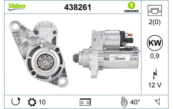 DEM NE VW Golf IV, Polo, Seat Córdoba 438261 Valeo, Imagen 4