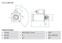 Motor de arranque 1499 Bosch