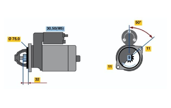 Motor de arranque 1984 Bosch, Imagen 2
