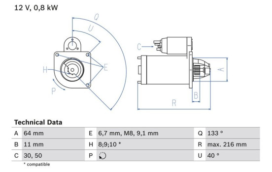 Motor de arranque 2159 Bosch, Imagen 2