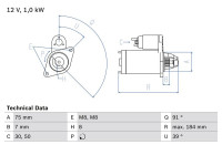 Motor de arranque 2210 Bosch