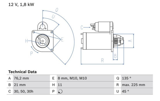 Motor de arranque 2258 Bosch