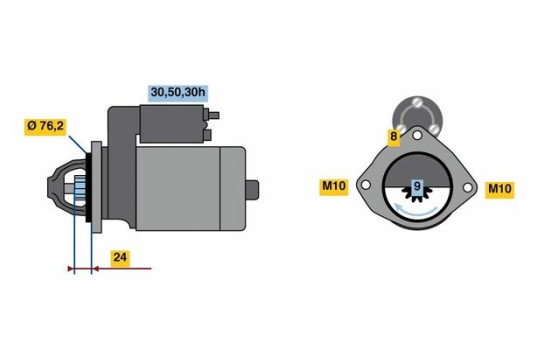 Motor de arranque 2288 Bosch, Imagen 2