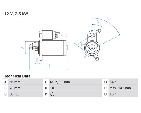 Motor de arranque 2404 Bosch
