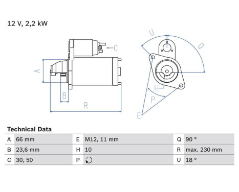 Motor de arranque 2540 Bosch