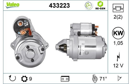 Motor de arranque 433223 Valeo, Imagen 2