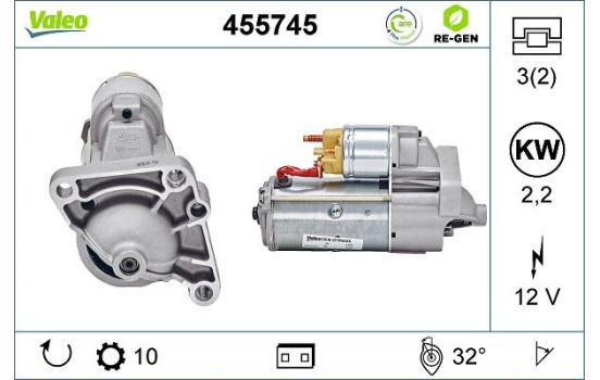 Motor de arranque 455745 Valeo, Imagen 2