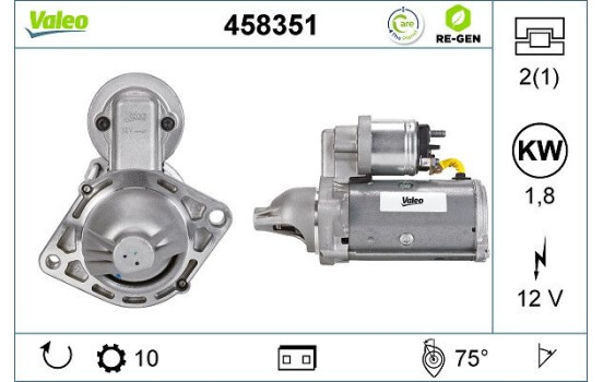 Motor de arranque 458351 Valeo, Imagen 2