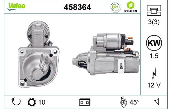 Motor de arranque 458364 Valeo, Imagen 2