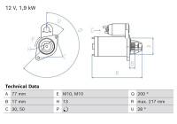 Motor de arranque / Arranque 2922 Bosch