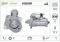 Motor de arranque / Arranque 438299 Valeo