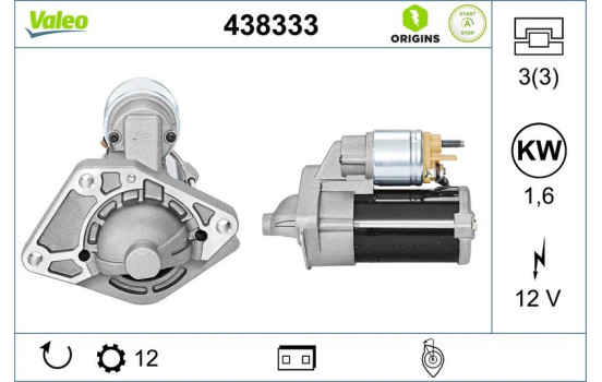 Motor de arranque / Arranque 438333 Valeo, Imagen 4
