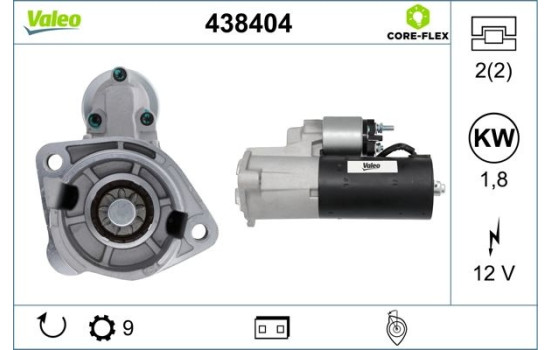 Motor de arranque / Arranque 438404 Valeo