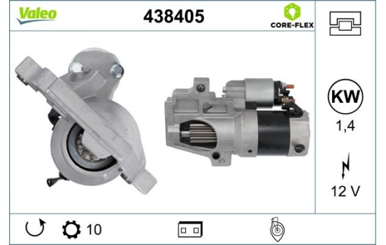 Motor de arranque / Arranque 438405 Valeo