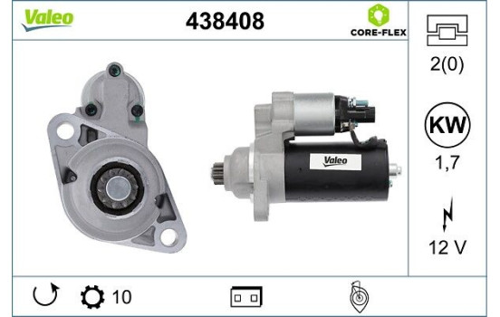 Motor de arranque / Arranque 438408 Valeo, Imagen 4