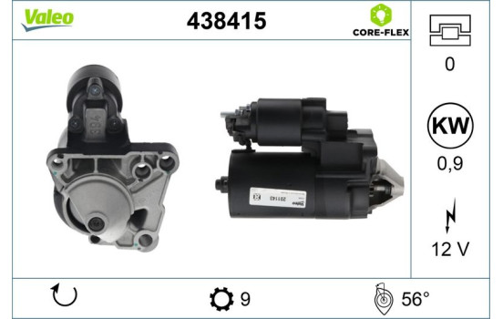 Motor de arranque / Arranque 438415 Valeo