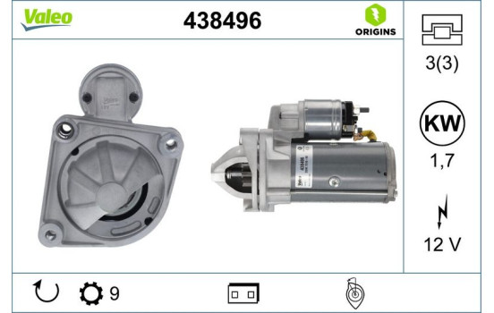 Motor de arranque / Arranque 438496 Valeo, Imagen 4