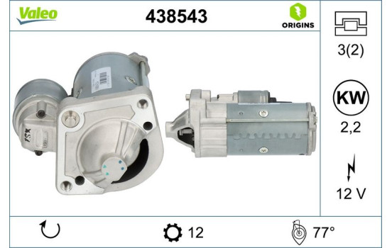 Motor de arranque / Arranque 438543 Valeo, Imagen 4