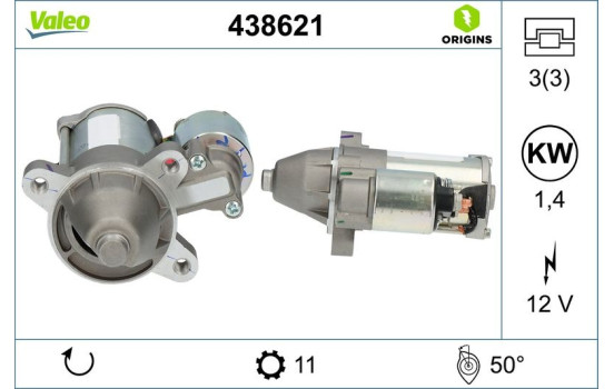 Motor de arranque / Arranque 438621 Valeo, Imagen 4