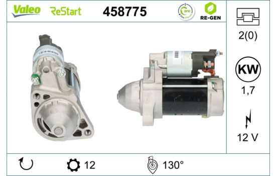 Motor de arranque / Arranque 458775 Valeo, Imagen 2