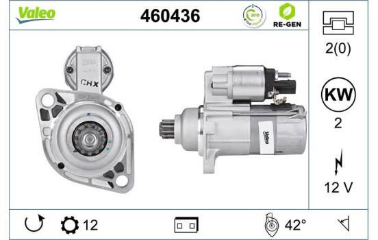 Motor de arranque / Arranque 460436 Valeo, Imagen 2