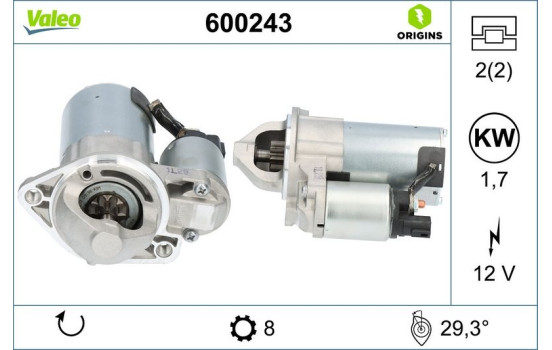 Motor de arranque / Arranque 600243 Valeo, Imagen 4