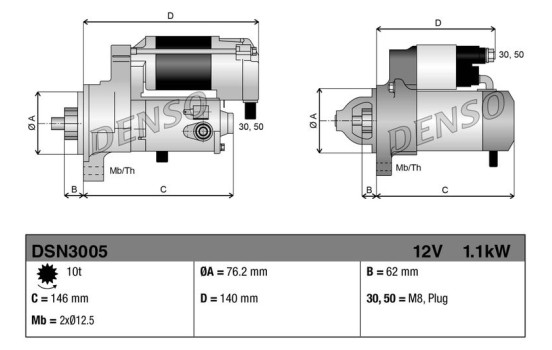 Motor de arranque / Arranque DSN3005 Denso